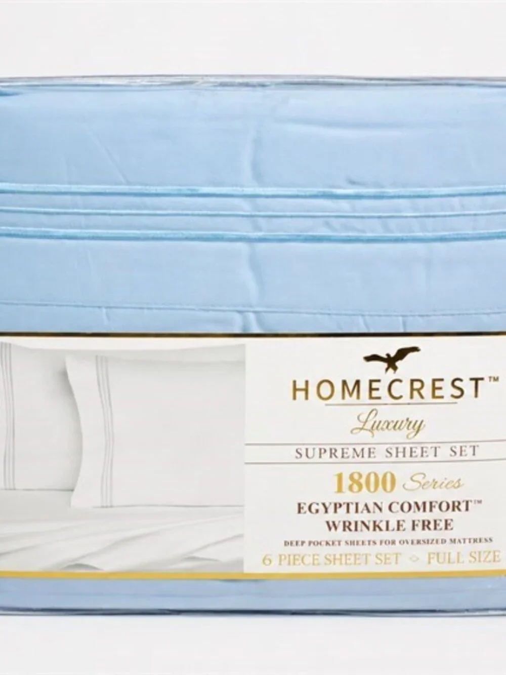 NWT Homecrest Luxury Supreme Sheet Set in Light Blue